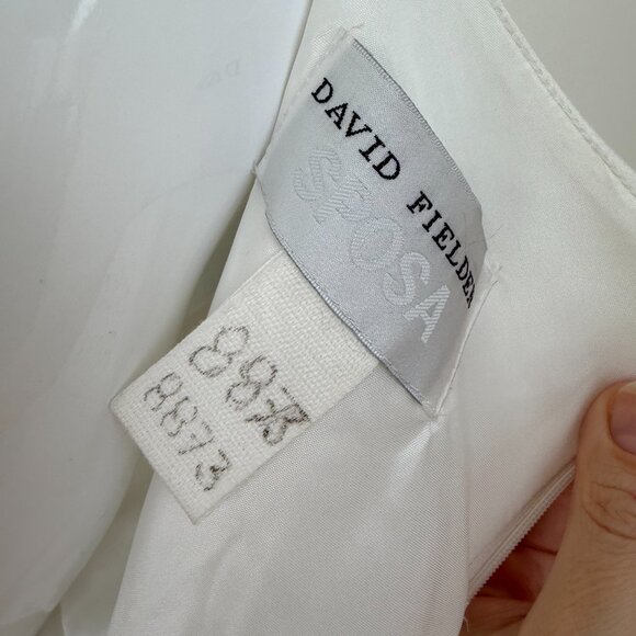 david fielden sample wedding dress bridal gown - Picture 5 of 12